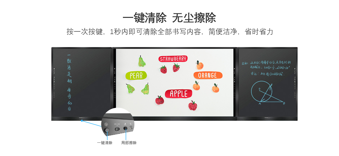 教室款光能液晶黑板